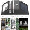 Solar Powered PIR Motion Sensor 2 LED Path Wall Light
