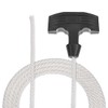 sourcing map Recoil Starter Rope with Rubber Handle 6mm Dia