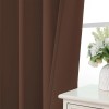 CUCRAF Brown Blackout Curtains 52X84 Pack Of 2 Thermal Insulated