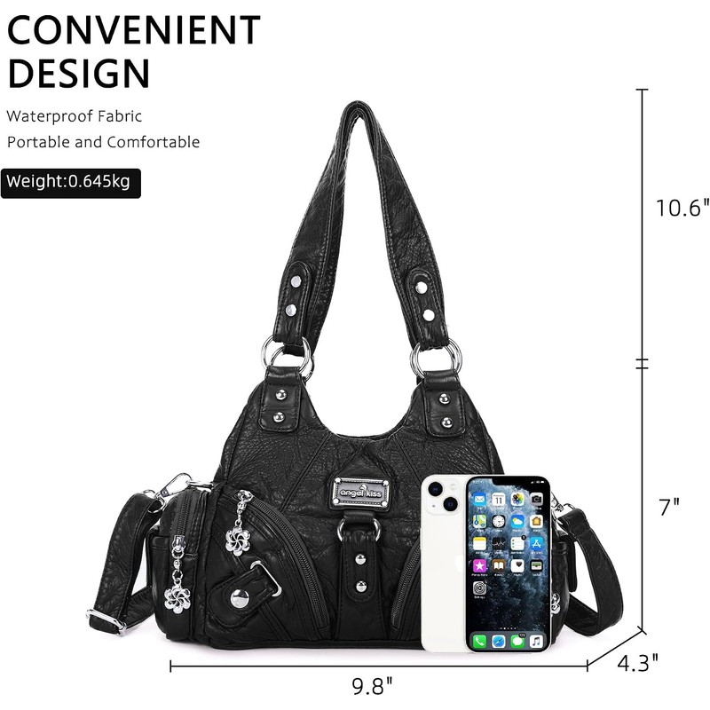 Angel Kiss - Bolsos de hombro pequeños para mujer, bolso