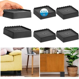 Egttgin Bed Risers 1 Inch 2 Inch 3 Inch 4 Inch Heavy Duty Adjustable Furniture Riser