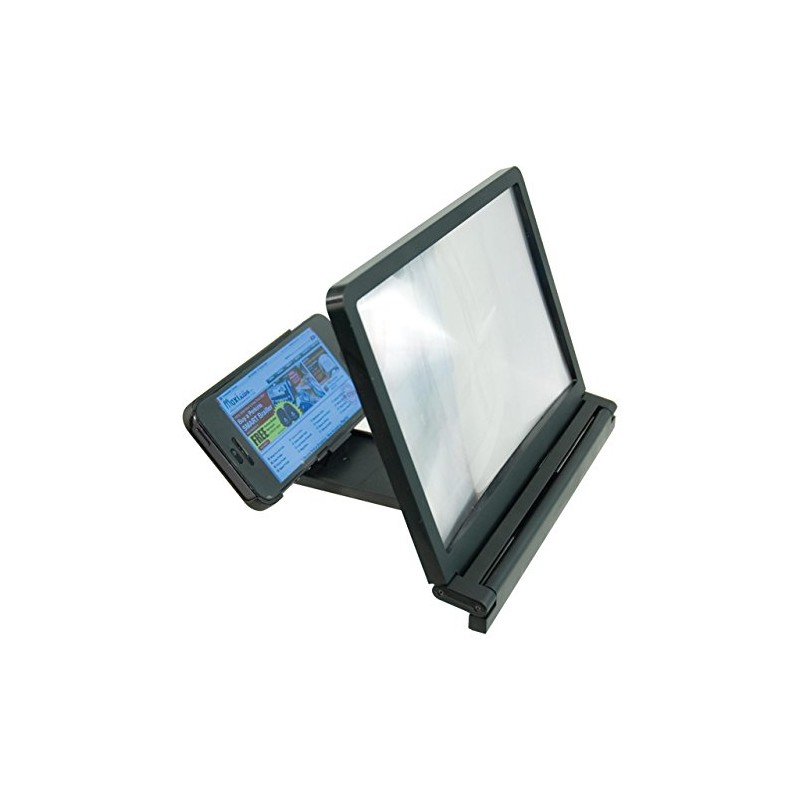 Reizen Portable Foldable Smartphone Screen Magnifier with Stand and Holder