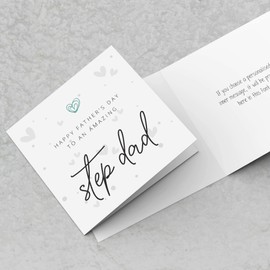 Happy Fathers Day to an amazing Step Dad Card | Cute Greeting Cards Sweet Love For Daddy