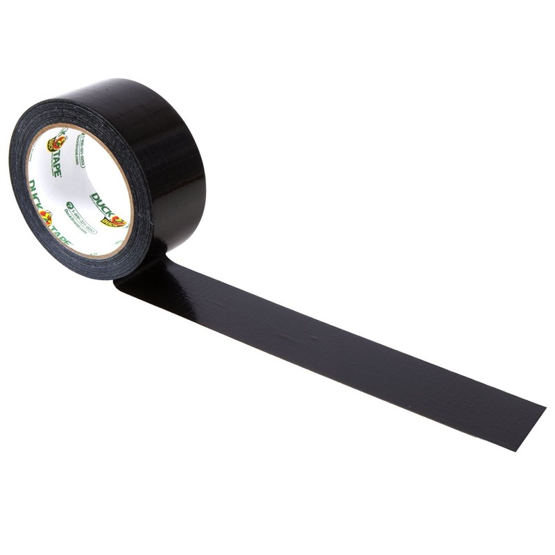 Duck Tape Solid Colours Black. Repair, craft, personalise, decorate and