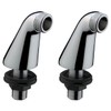 Nes Home Pair of Chrome Deck Mounted Bath Filler Shower