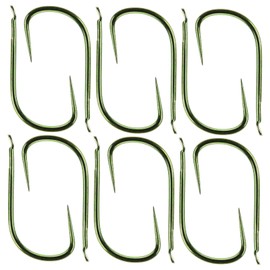 Mikinona 50Pcs Long Shank Fishing Hooks Heavy Duty Saltwater Fishing Supplies for Rivers Lakes and Ponds Compact and Portable for Enthusiasts