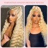Munx Curly Lace Front Wig Human Hair 13X6 Transparent Deep