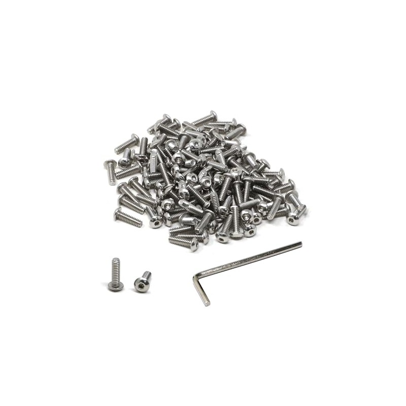 iexcell 100 Pcs #4-40 x 3/8" Stainless Steel 304 Hex