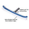 Swimming Pool Wall & Tile Brush,18" Heavy Duty Vinyl Polished