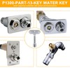2 Pack 3/8''Hydrant Key, Upgrade Water Key for P1300-PART-13-KEY, Hydrant