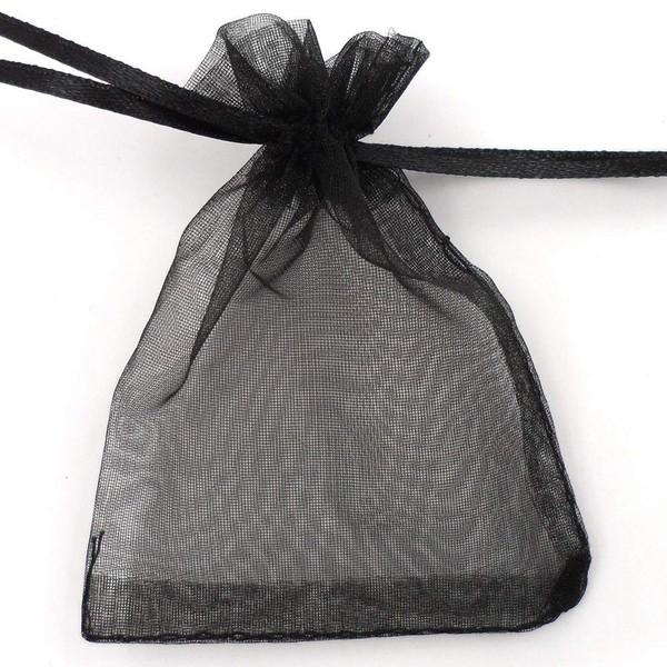 Allgala 100 Count Orangza Gift Party Favor Bags with Drawstring-4x6