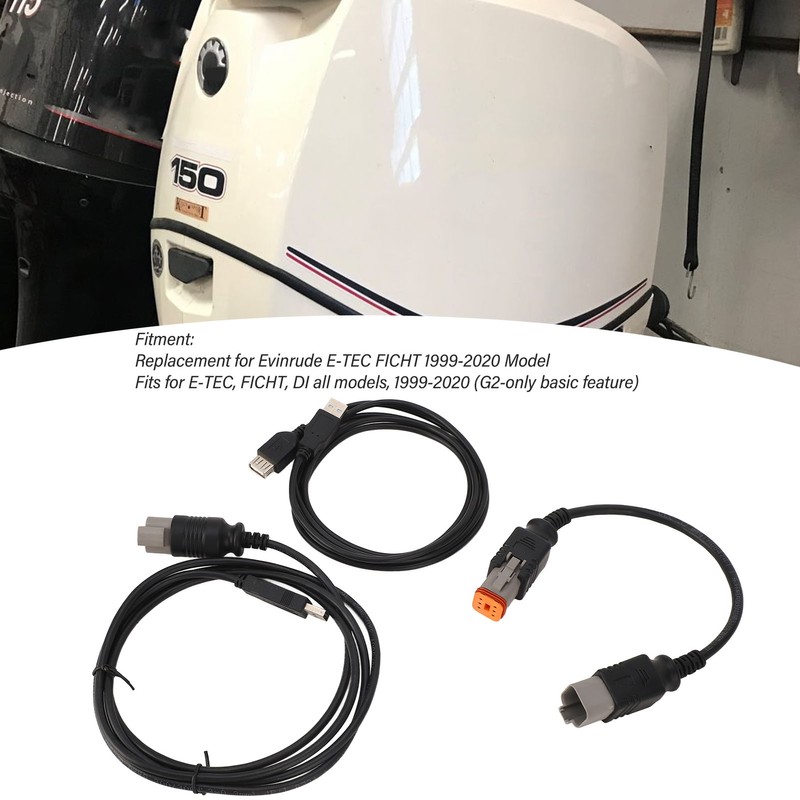 Outboard Engines Diagnostic USB Cable Tool Kit Replacement for Evinrude