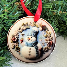 Christmas Ornaments Set - Assorted Unbreakable Hanging Tree Decorations - Unique Variety Pack of 6