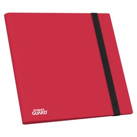 Ultimate Guard Flexxfolio | 12 Side-Loading Pocket for Trading Card Storage up to 480 Cards Binder, Sturdy Card Collection designed for Double-Sleeved Cards, Red Quadrow Card Album Folder for TCG