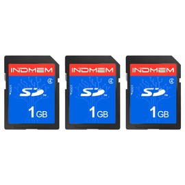 INDMEM SD Card 1GB (3 Pack) Class 4 Flash Memory Cards MLC Stanard Secure Digital Cards Camera Cards