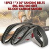 30PCS 1 Inch x 30 Inch 600/800/1000 Grit Sanding Belts