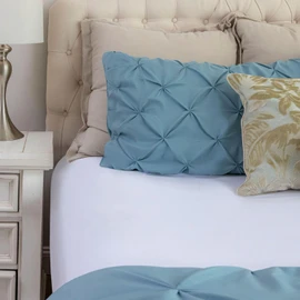 Bed Bunny Queen Locking Fitted Bed Sheet Set, Stays On & Won’t Slip Off, Built-in StayFit Compression System Hugs Mattresses, AS-SEEN-ON-TV, Wrinkle & Stain Resistant CopperSoft™ Fabric (White)