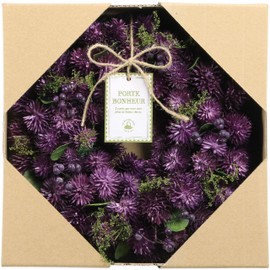 SG Wonder Zone 660-017 Blueberry Wreath, 9.4 inches (24 cm), All Season Wreath, Boxed, Present, Gift