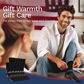 Premium Merino Wool Hiking Socks Outdoor Trail Crew Socks - Color: A54-black (3 Pairs), Size: Large-X-Large