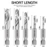 COMOWARE Stubby Drill Bit Set for Metal, 5pcs HSS M2