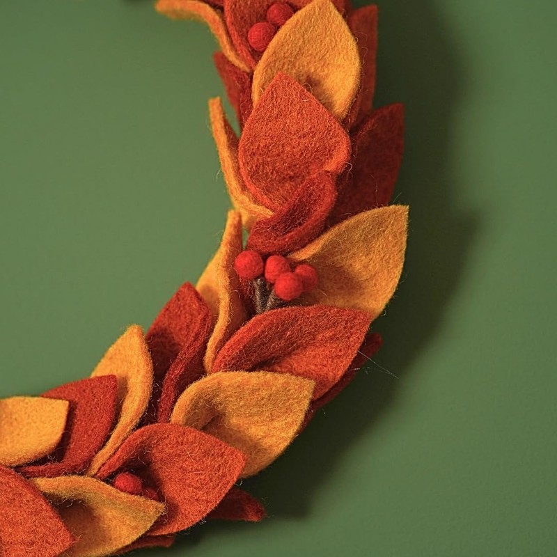 Én Gry & Sif Autumn Door Wreath, Handmade & Fair