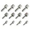 FregocS Thumbscrews, Knurled Thumbscrews, M2.5, M3, M4, Stainless Steel, Convenient,
