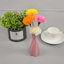 JIHUOO 30 teste di fiori artificiali di calendula, fiori finti Diwali, fiori finti per Halloween, calendule di seta con steli, decorazioni per il giorno dei morti, arancione