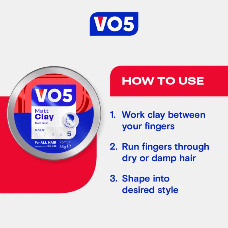 Alberto VO5 Matt Hair clay, 75 ml