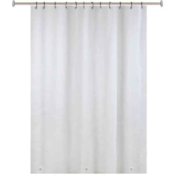 PEVA Shower Curtain/Liner with Magnet - Frosty, 70" x 72"