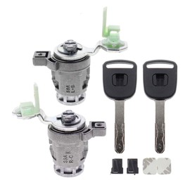 AUTOKAY 72146S73003 Door Lock Cylinder Front Left Driver LH Side & Right Passenger Side RH with Keys for Honda Accord 1998-2002 Civic 2001-2005 Odyssey 1999-2004 S2000 2000-2009 Honda CRV CR-V Element