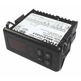 AKO D14123-2 230V Commercial Refrigerator Thermostat | All-purpose Programmable Thermostat, Digital Replacement Thermostat, Digital Controller Temperature for Refrigerator, Coolers, Incubators, etc.