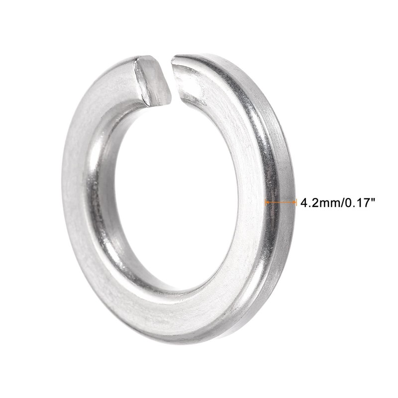 sourcing map Split Lock Washer, 5/8-Inch 304 Stainless Steel Spring