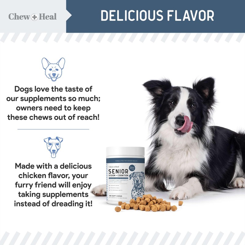 Chew + Heal Labs Senior Dog Vision and Cognition Chews