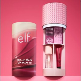 E.l.f. Kit de Bálsamo Labial (S) E.L.F. Made, con Bálsamo Fundente, Aceite Labial y Stickers Decorativos