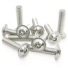 Screws M6, Pack of 20 Rounded Head Screws Stainless Steel