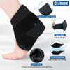 Chilmax Ankle Heel Ice Pack Wrap Brace for Swelling,Gel Cold/Hot