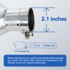 FAIZJUNBEN Carbon Fiber Exhaust TipsDual exhaust tips with 2.1-inch inlet