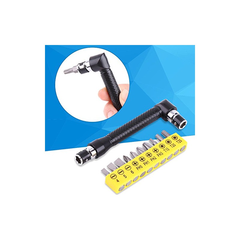 Socket Wrenches, L-Shape Socket Wrench Set, 90 Degree Angled Screwdriver