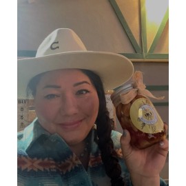 Organic Fermented Garlic In Raw Honey - Glass Jar Pint 1.5 Lbs