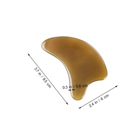 Healeved Natural Ox Horn Face Neck Massager Traditional Gua Sha Tool Beauty Tool for Face Body