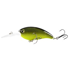 1 x Crankbaits Fishing Bait with Hard Baits Carabiner Hook, Life-Like Diving Bait for Sea Fishing, Pike Perch Trout Bass (55-14)