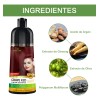 Shampoo Tinte Cubre Canas Rojo Uva Herbishh 500ml