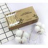 200 Hisopos de Bamboo con almohadillas de algodón 100% Biodegradables.