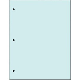 Copy And Printing Color Paper, 20 Lb. 3 Hole Punch 500 Sheets Per Ream. (Blue)