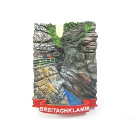 Breitachklamm Magnet Poly 7 cm Souvenir Germany Tiefenbach Oberstdorf Allgäu