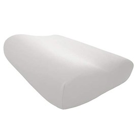 Edda Lux Cover Suitable for Tempur Shape Sleeping Pillow S, M and L, 50 x 31 cm, Shape-Retaining Jersey Cushion Cover for Neck Support Pillow, Made of 100% Cotton, White