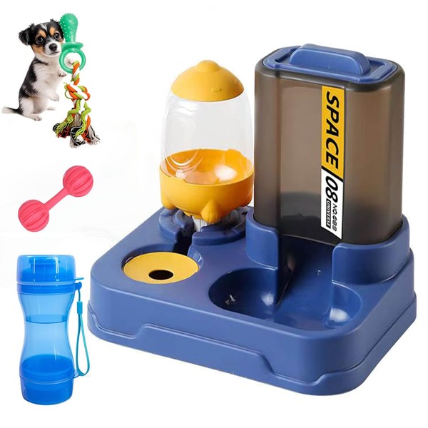 Automatic Dog Cat Feeder and Water Dispenser, 2 in 1
