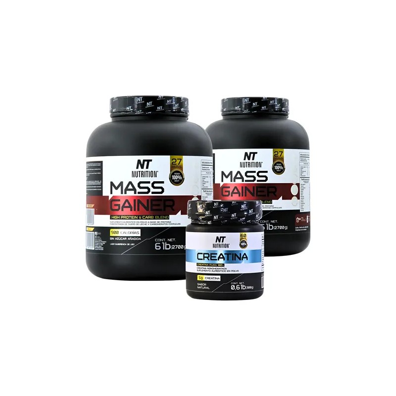 2 Mass Gainer Ganador De Masa Y Peso Y Creatina