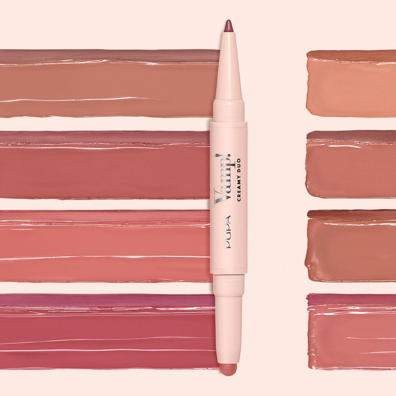 Pupa VAMP! Creamy Duo contour pencil & lipstick Brilliant 004