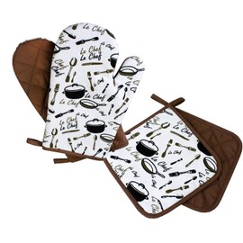 Le Chef 2-Piece Pot Holder for Kitchen, PSA Category II, Heat Resistant up to 250°C, Tested and Certified Product